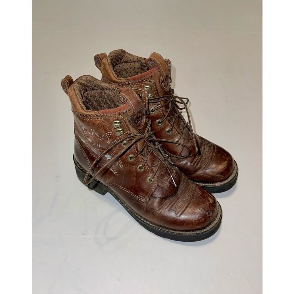 Ariat Brown Leather Ankle Boots